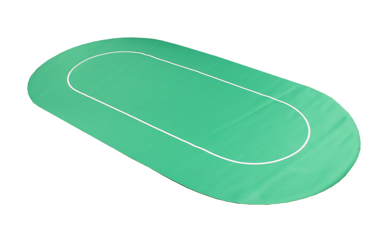 Rollup table topper laid out on a table