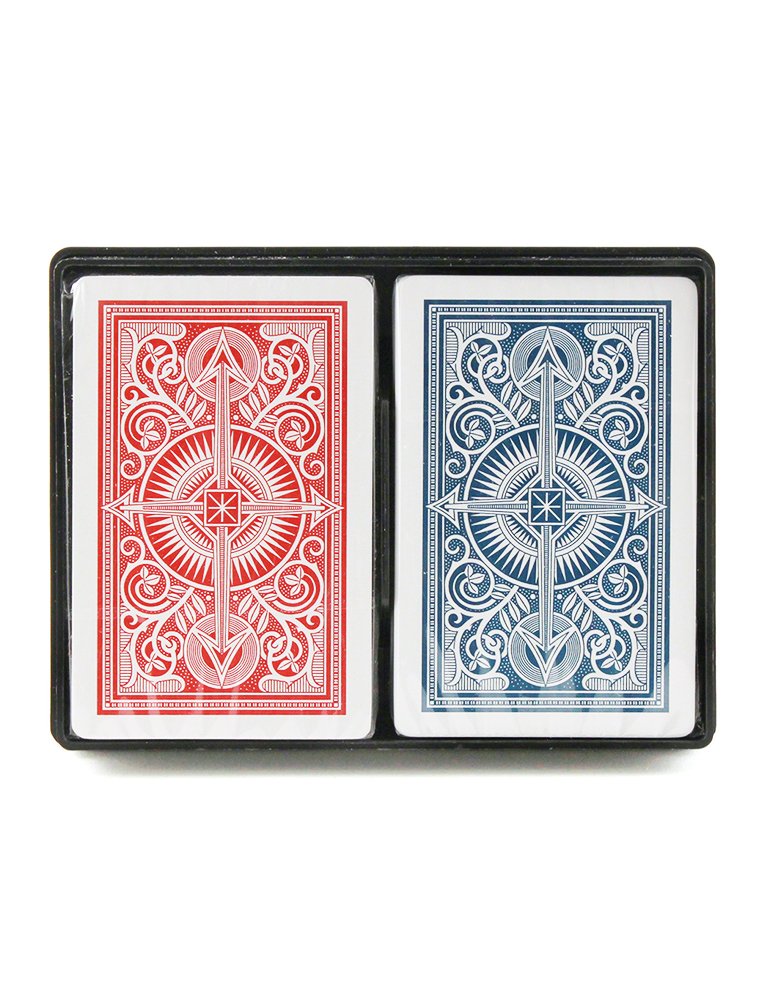 KEM Arrow playing cards red and blue